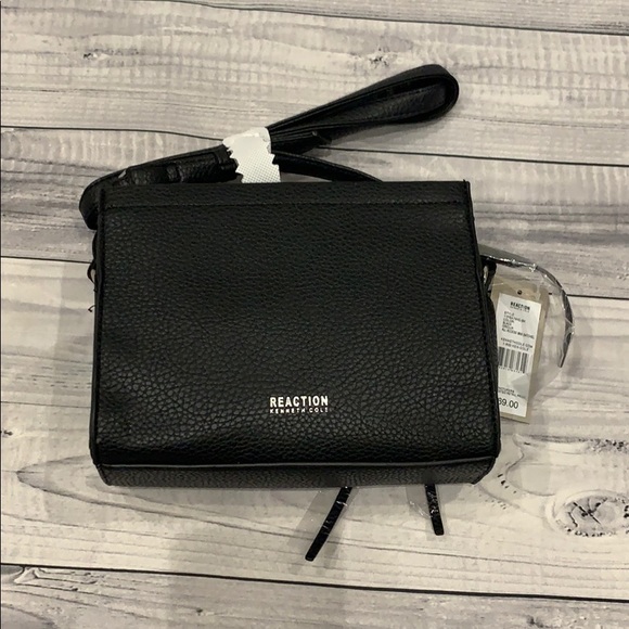 Reaction Kenneth Cole Black Mini Satchel - Picture 2 of 10